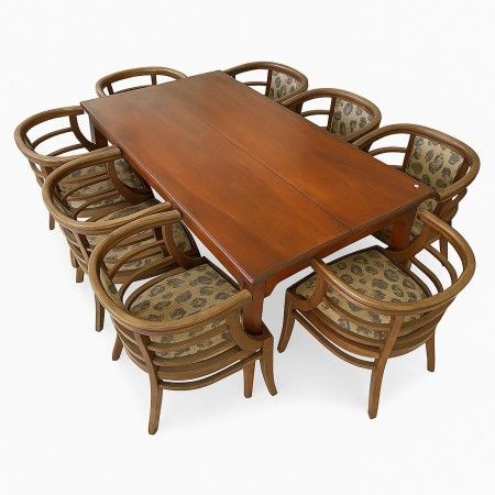 Mesa Jantar Madeira 8 cadeiras